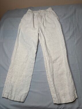 Reformation Light Tan 100% Linen Pants Size 0P